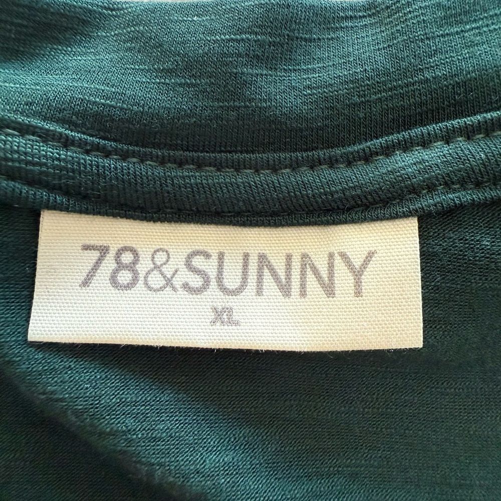 78&Sunny Merrit Island Short Sleeve Tee Green XL NWT - Picture 6 of 7